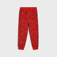Spodnie i spodenki dla chłopców - Sinsay - Spodnie dresowe jogger Spiderman - Fioletowy - miniaturka - grafika 1