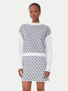 Guess Golf W5BR23 Z3JD2 Écru Relaxed Fit - Swetry damskie - miniaturka - grafika 1