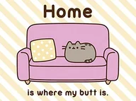 Obrazy i zdjęcia na płótnie - Pyramid Posters Pusheen (Home) - obraz na płótnie 60x80 WDC100269 - miniaturka - grafika 1