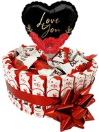 Zestawy upominkowe - TORT Kinder- Zestaw Prezent Walentynki Urodziny Kosz - Rocznica - Słodycze - miniaturka - grafika 1