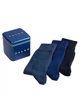 Skarpetki męskie - FALKE Mężczyźni Skarpety Happy Box Uni 3-Pack M SO Bawełna jednokolorowe 3 Pak, Wielokolorowy (Sortiment 0020), 43-46 - miniaturka - grafika 1