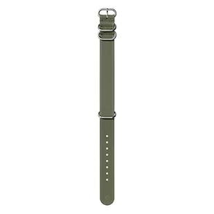 Nixon FKM Rubber NATO wymienny pasek do zegarków z odstępem 20 mm z silikonu i kauczuku w kolorze oliwkowym z klamrą i okuciami ze stali nierdzewnej, BA005-333-00, oliwkowy, 20mm - Paski - miniaturka - grafika 1