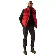 Kurtki męskie - Garcia Męska kurtka ocieplana GJ210909_Men`s Outdoor Bodywarmer Jacke, Cadmium red, S - miniaturka - grafika 1