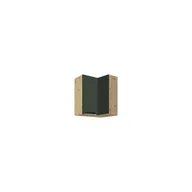 Szafki kuchenne - Szafka Górna Wisząca Narożna 1 Drzwi GLA-54G Glamour Green Fadome Dąb Artisan, Basic - miniaturka - grafika 1