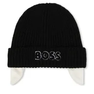 Czapki dla dzieci - Czapka Boss J01147 Czarny - miniaturka - grafika 1