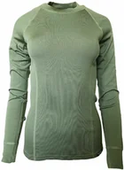 Koszulki sportowe damskie - GOLF koszulka z długim rękawem - damska .M .khaki - miniaturka - grafika 1