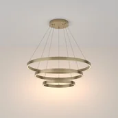Lampy sufitowe - Wisząca lampa pierścienie Rim MOD058PL-L100BS3K Maytoni LED 115W 3000W mosiądz - miniaturka - grafika 1