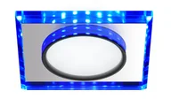 Oprawy, klosze i abażury - Candellux Lighting oczko led niebieski SSP-22 CH/TR+BL 2263892 kwadratowe szklane do wpuszczenia sufitowe 2263892 - miniaturka - grafika 1