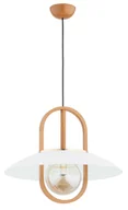 Lampy sufitowe - Stylowa, drewniana lampa wisząca do kuchni AL 61183 z serii MARGO - miniaturka - grafika 1