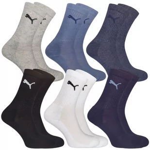 Skarpety Dziecięce Bawełniane Średnie Cienkie Wygodne Puma Frotte 6-pak 27/30 - Skarpetki damskie - miniaturka - grafika 1