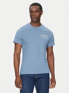 Koszulki męskie - Barbour T-Shirt Preppy MTS0502BU27 Niebieski Tailored Fit - miniaturka - grafika 1