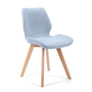 Krzesła - 4x krzesło tapicerowane materiałowe SJ.0159 Niebieskie - miniaturka - grafika 1
