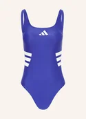 Stroje kąpielowe - Adidas Strój Kąpielowy 3 Stripes U-Back blau - adidas - miniaturka - grafika 1