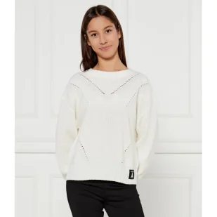 Patrizia Pepe Sweter Regular Fit z dodatkiem wełny - Swetry dla dziewczynek - miniaturka - grafika 1