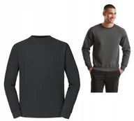 Bluzy męskie - Bluza Męska Średnio Gruba FRUIT of the LOOM Raglan 62216 SZARY GRAFIT XL - miniaturka - grafika 1