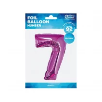 GoDan Balon foliowy cyfra 7, 34", różowa FG-C85R7 - Balony i akcesoria - miniaturka - grafika 1