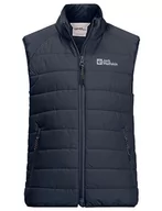Kurtki i płaszcze dla chłopców - Jack Wolfskin ZENON VEST K, niebieski (Night Blue), 140 - miniaturka - grafika 1