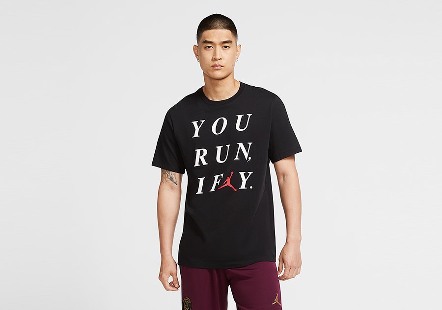 Nike Air Jordan 'I Fly' Crew Tee Black