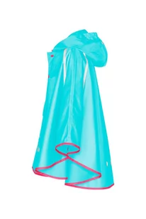 Poncho przeciwdeszczowe składane do torebki turkusowe - Kurtki i płaszcze dla dziewczynek - miniaturka - grafika 3