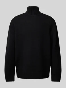 Sweter z dzianiny z golfem - Swetry męskie - miniaturka - grafika 1