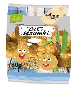 BIO ANIA (ciastka, muffiny, wafle) CIASTKA Z SEZAMEM BIO 80 g - BIO ANIA BP-5903453008225 - Ciastka - miniaturka - grafika 1