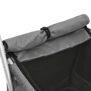 Składany wózek dla psa, szary, 100x49x96 cm, lniana tkanina Lumarko! - Sprzęt podróżny i transportery dla psów - miniaturka - grafika 10