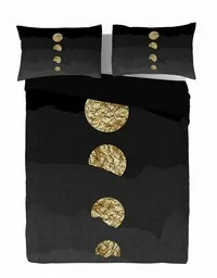 Matex Pościel satynowa 220x200 geometria czarna złota Prestige 1 - Pościel - miniaturka - grafika 1