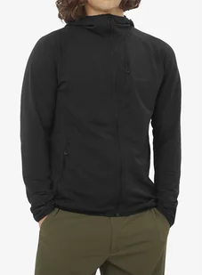 Bluza z kapturem Salomon Essential Lightwarm HD - deep black - Bluzy sportowe męskie - miniaturka - grafika 1