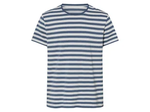 esmara Men T-shirt męski z bawełny (W paski, L(52/54)) - Koszulki męskie esmara Men T-shirt męski z bawełny (W paski, L(52/54)) - Koszulki męskie - miniaturka - grafika 1