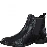 Botki damskie - MARCO TOZZI Damen 2-25364-27 Stieflet, botki damskie, Czarny, 37 EU - miniaturka - grafika 1