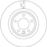 Tarcze hamulcowe - Tarcza hamulcowa TRW DF6956S - miniaturka - grafika 1