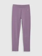 Legginsy - 4F DZIEWCZĘCE LEGGINSY F220 CIEMNY FIOLET 164 - miniaturka - grafika 1
