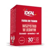 Środki do prania - Ideal Farba do tkanin czerwona All in one Mini 230 g - miniaturka - grafika 1