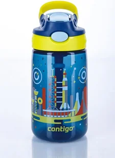 Contigo Butelka z ustnikiem Gizmo Flip niebieska 420 ml - Butelki termiczne - miniaturka - grafika 1