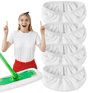 Zamienny zestaw Swifer wkłady mop 25,5x11,5 cm białe 4 szt mikrofibra - Miotły, szufle, mopy - miniaturka - grafika 1