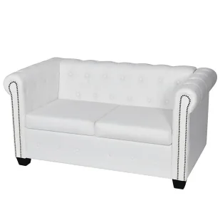 2-osobowa biała sofa w stylu B0-L43 - Sofy i kanapy 2-osobowa biała sofa w stylu B0-L43 - Sofy i kanapy - miniaturka - grafika 1