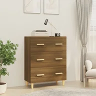 Komody - Lumarko Komoda, brązowy dąb, 70x34x90 cm, materiał drewnopochodny - miniaturka - grafika 1