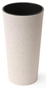 LAMELA Doniczka LILIA ECO JUMPER 19 cm wysokość 36,4 cm biała - Donice - miniaturka - grafika 1