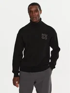 Swetry męskie - Boss Golf San Toby 50527327 Czarny Relaxed Fit - miniaturka - grafika 1