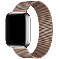 Akcesoria do smartwatchy - Pasek LUNA do Apple Watch 3/4/5/6/7/8/SE (42/44/45mm) Różowe złoto A00120 - miniaturka - grafika 1
