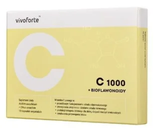 HERBAL PHARMACEUTICALS SP. Z O.O. VivoForte Witamina C 1000 + Bioflawonoidy 10 kapsułek 3766821 - Witaminy i minerały - miniaturka - grafika 1