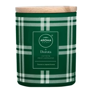 Świece - Aroma home Świeca zapachowa Aroma Home & Dorota czysta przyjemność 150 g WG-028869 - grafika 1