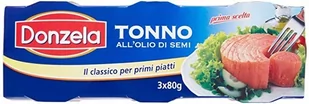 Donzela Donzela Tonno in Olio di Semi - Tuńczyk w oleju słonecznikowym (3 x 80 g) 95C7-41893 - Konserwy i dania rybne - miniaturka - grafika 1
