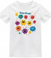 Moda i Uroda OUTLET - Koszulka dziecięca w kropki na Dzień kropki do przedszkola T-shirt - miniaturka - grafika 1