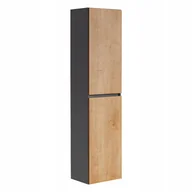 Szafki łazienkowe - Comad Monako Grey Oak szafka 170 cm boczna wysoka wisząca Diamentowy Szary/Dąb Hamilton MONAKOGREYOAK800-FSC - miniaturka - grafika 1