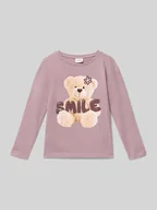 Koszulki dla dziewczynek - Bluzka z długim rękawem o kroju regular fit z mieszanki dżerseju i bawełny - miniaturka - grafika 1