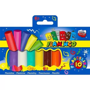 Titanum Plastelina flamingo 10 kolorów - Masy plastyczne - miniaturka - grafika 1
