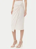Spódnice - Rinascimento Spódnica midi CFC0123489003 Beżowy Regular Fit - miniaturka - grafika 1