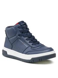 Tommy Hilfiger Sneakersy T3X9-33122-1355 S Niebieski - Buty dla chłopców - miniaturka - grafika 1