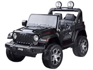 Pojazdy elektryczne dla dzieci - Super-Toys JEEP WRANGLER RUBICON MIĘKKIE KOŁA MIĘKKIE SIEDZENIE 4x4 PEŁNA OPCJA LAKIER/DK-JWR555 DK-JWR555-LAK-CZERWONY - miniaturka - grafika 1